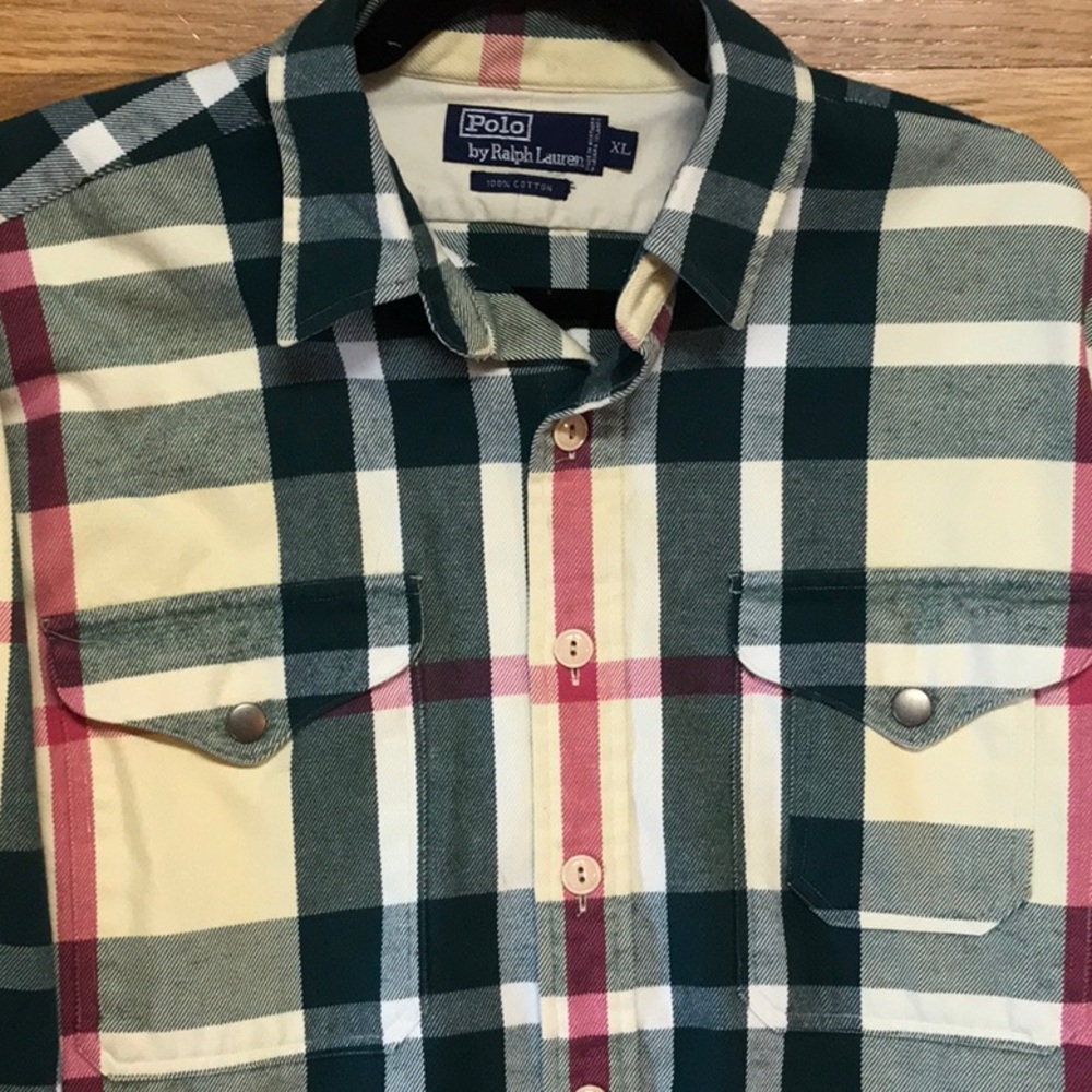 Men’s Polo by Ralph Lauren Plaid Twill Shirt
